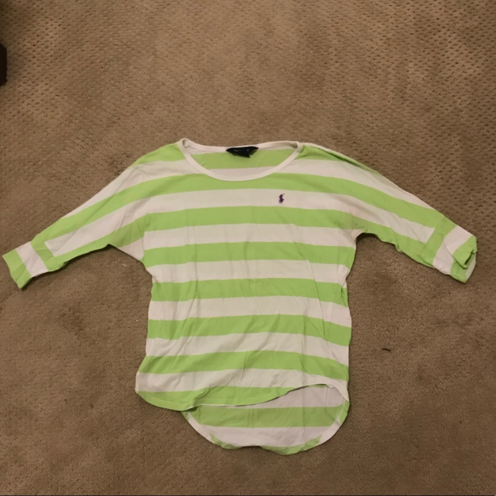 Ralph Lauren green and white shirt!